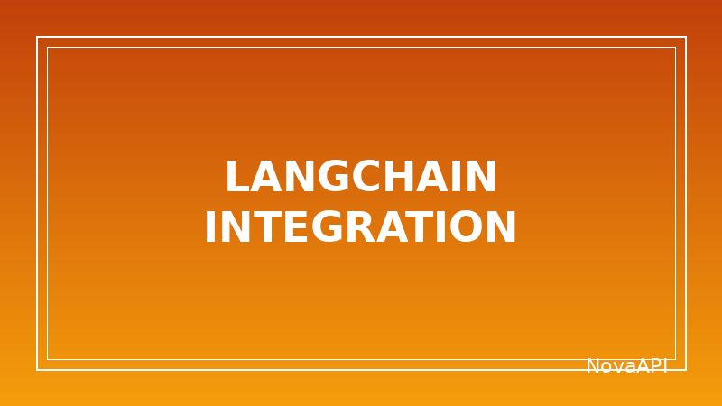 Integrate the API with LangChain