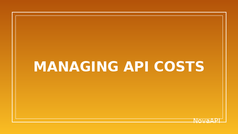 Best Practices for Managing API Costs